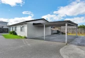 Standalone 4 beds 1 bath house with double carport, Positioned close to Bruce Pulman Park and Southgate Shopping Centre, 2/161 Old Wairoa Road Papakura, Auckland