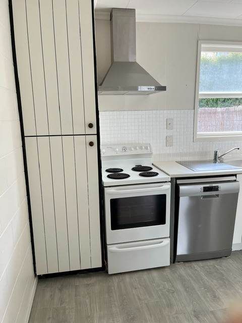 For rent, Pets considered on request, 2 beds 1 nath home, a fully fenced yard with a small private garden, a handy storage room, and car park, available 15th August, 1/31 Abercrombie Street, Howick, Auckland