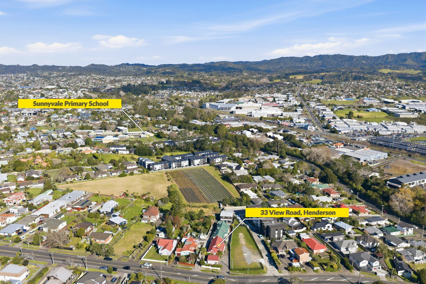 400m2 section, Renovated 3 beds 2 baths house with double carport, 33 View Road Henderson, Auckland