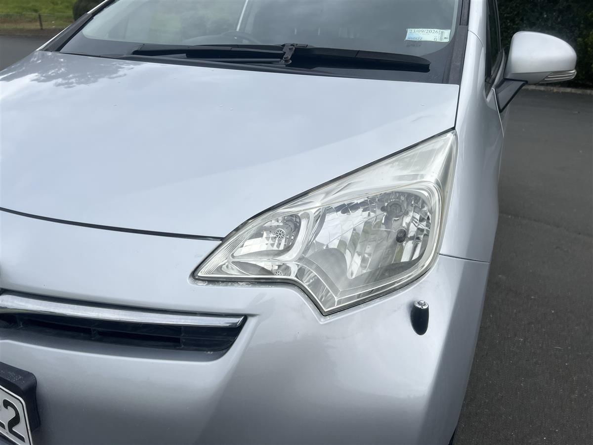 2012 Toyota Ractis /CURRENT WOF AND REGO Hatchback Automatic, 5 seats, Silver, Petrol, 1,320 cc, 57,800 km