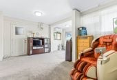 Robust construction – Concrete block and brick, 3 beds + Flexi room 2 baths home, Upstairs: 2 beds 1 bath, Separate living room with access to a sunny porch, Open-plan kitchen and dining area, Downstairs: Additional bedroom plus living area, Bathroom and utility room, 2/2B Yeoman Place, Howick, Auckland