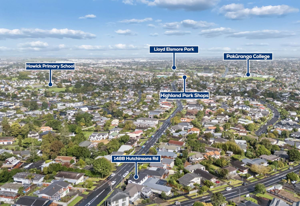 3 beds 2 baths home, 0.6 km to Macleans Primary School, 148B Hutchinsons Road, Bucklands Beach, Auckland
