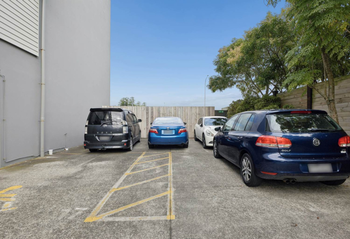 With three balconies in total, 2 beds 1 bath modern two-level apartment with 1 car park, next to Barry Curtis Park and the Fo Guang Shan Temple, 16/63 Kestev Drive, Flat Bush, Auckland
