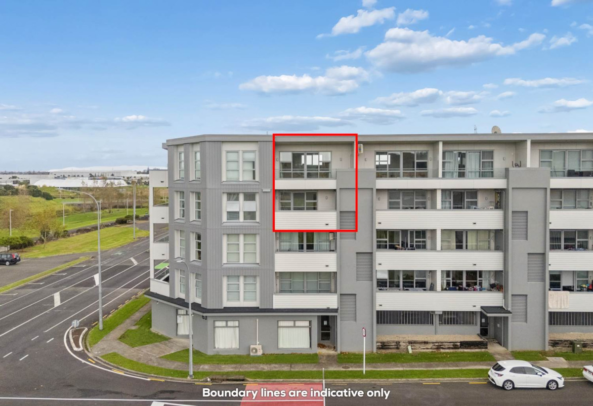 With three balconies in total, 2 beds 1 bath modern two-level apartment with 1 car park, next to Barry Curtis Park and the Fo Guang Shan Temple, 16/63 Kestev Drive, Flat Bush, Auckland