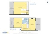 With three balconies in total, 2 beds 1 bath modern two-level apartment with 1 car park, next to Barry Curtis Park and the Fo Guang Shan Temple, 16/63 Kestev Drive, Flat Bush, Auckland
