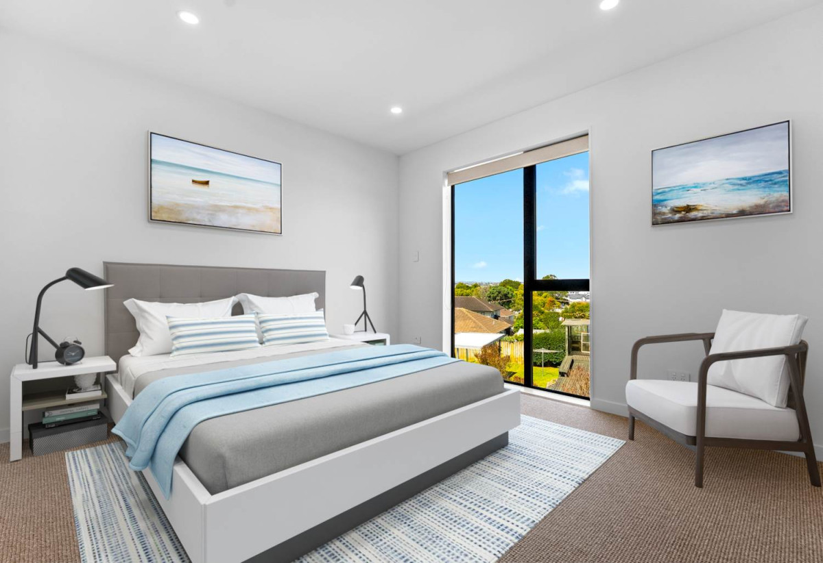Urgent Sale – Motivated Vendor Says Sell, Striking dark charcoal brick exterior, Brandnew 3 beds + study 3 baths home with garage, Lot 2-5/135 Leybourne Circle, Glen Innes, Auckland