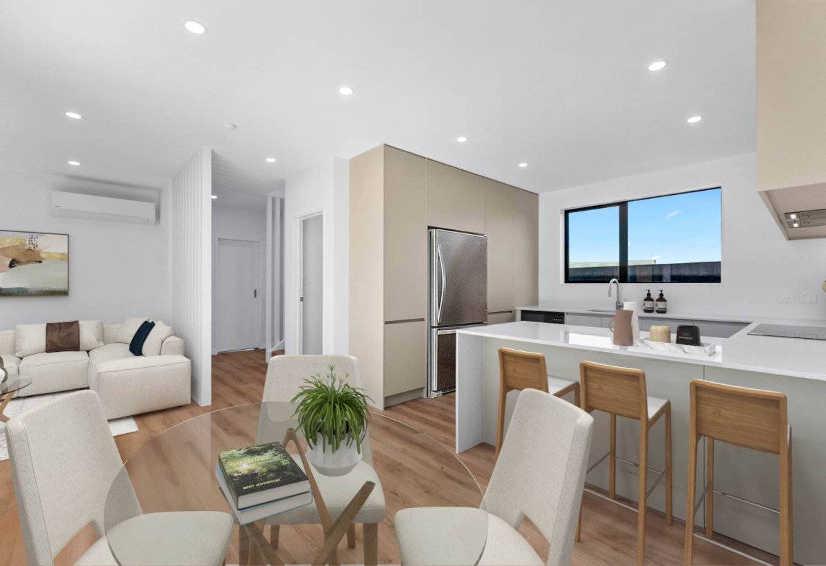 Urgent Sale – Motivated Vendor Says Sell, Striking dark charcoal brick exterior, Brandnew 3 beds + study 3 baths home with garage, Lot 2-5/135 Leybourne Circle, Glen Innes, Auckland