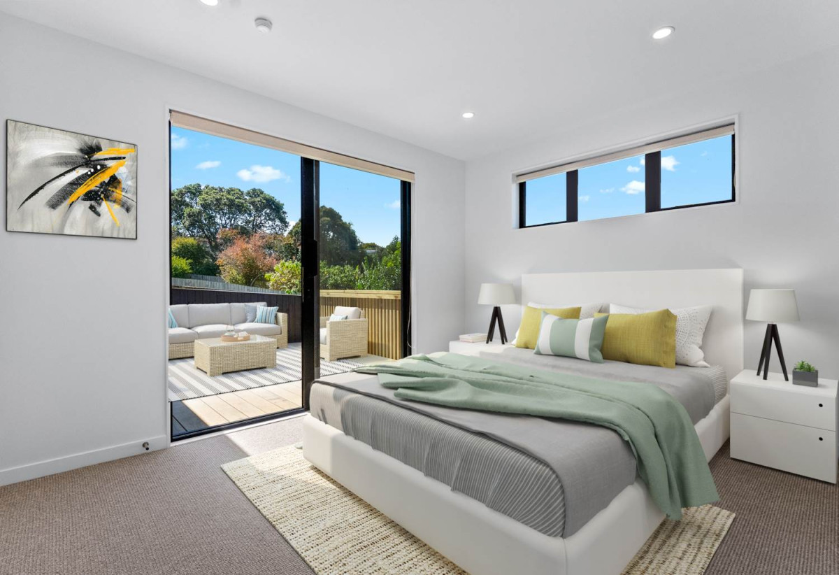 Urgent Sale – Motivated Vendor Says Sell, Striking dark charcoal brick exterior, Brandnew 3 beds + study 3 baths home with garage, Lot 2-5/135 Leybourne Circle, Glen Innes, Auckland
