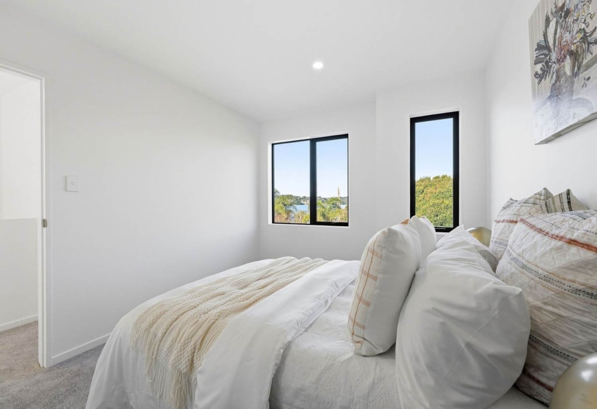 Brandnew 5 beds 3.5 baths home with garage, The ground floor is a revelation: two private bedroom suites share a combined bathroom and have a separate entrance, 29 Scott Road, Hobsonville, Auckland