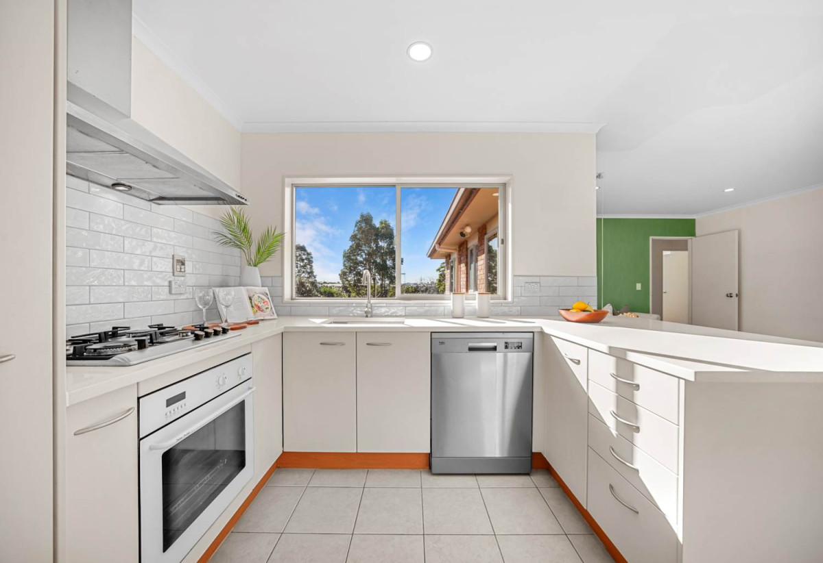 Massey High School zone, 450m2 section, Brick and tile 3 beds 2 baths house with double garage, 34 Rush Creek Drive, Westgate, Auckland