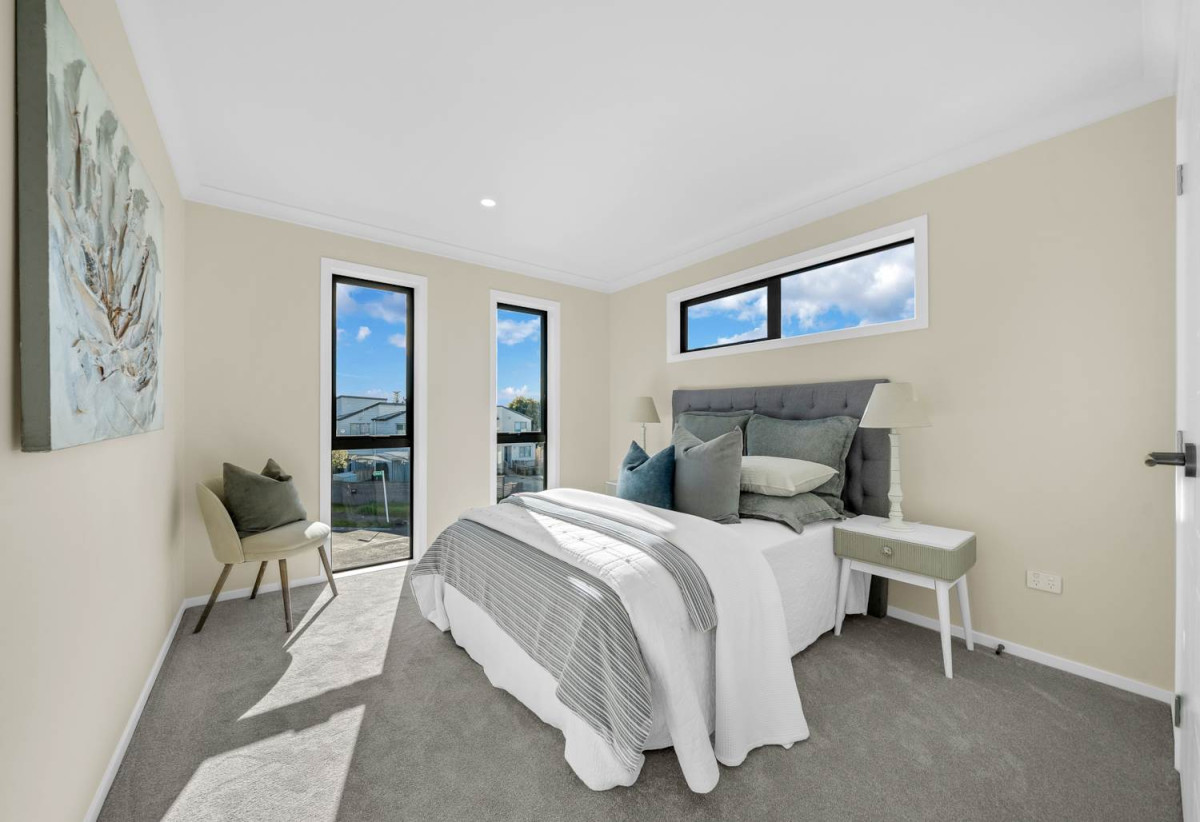 Brandnew standalone 4 beds 2.5 baths home with garage, Sunny deck and paved patio, fully fenced yard, Ventilation system and intercom, Lot 1-4/25 La Perouse Street, Botany, Auckland