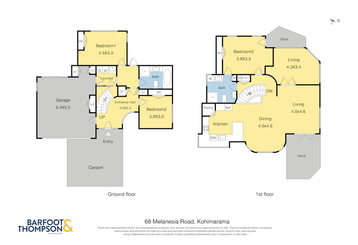 373m2 section, Standalone 3 beds 2 baths house with double garage, 68 Melanesia Road, Kohimarama, Auckland