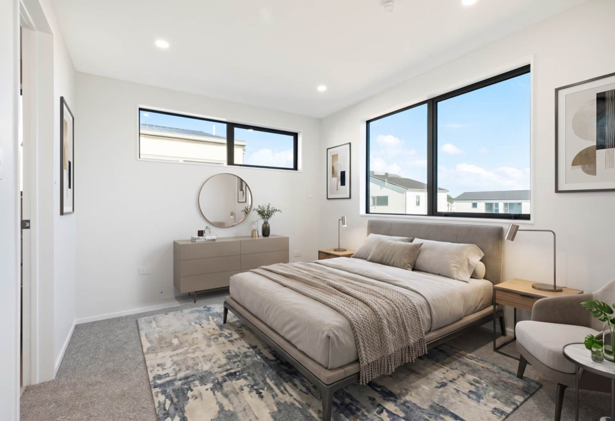 7 beds ( 2 ensuites) 4 baths house with double garage, 2 beds 1 bath ground floor, 0.5 km to Hingaia Peninsula School, 68 Papaka Road, Karaka, Auckland