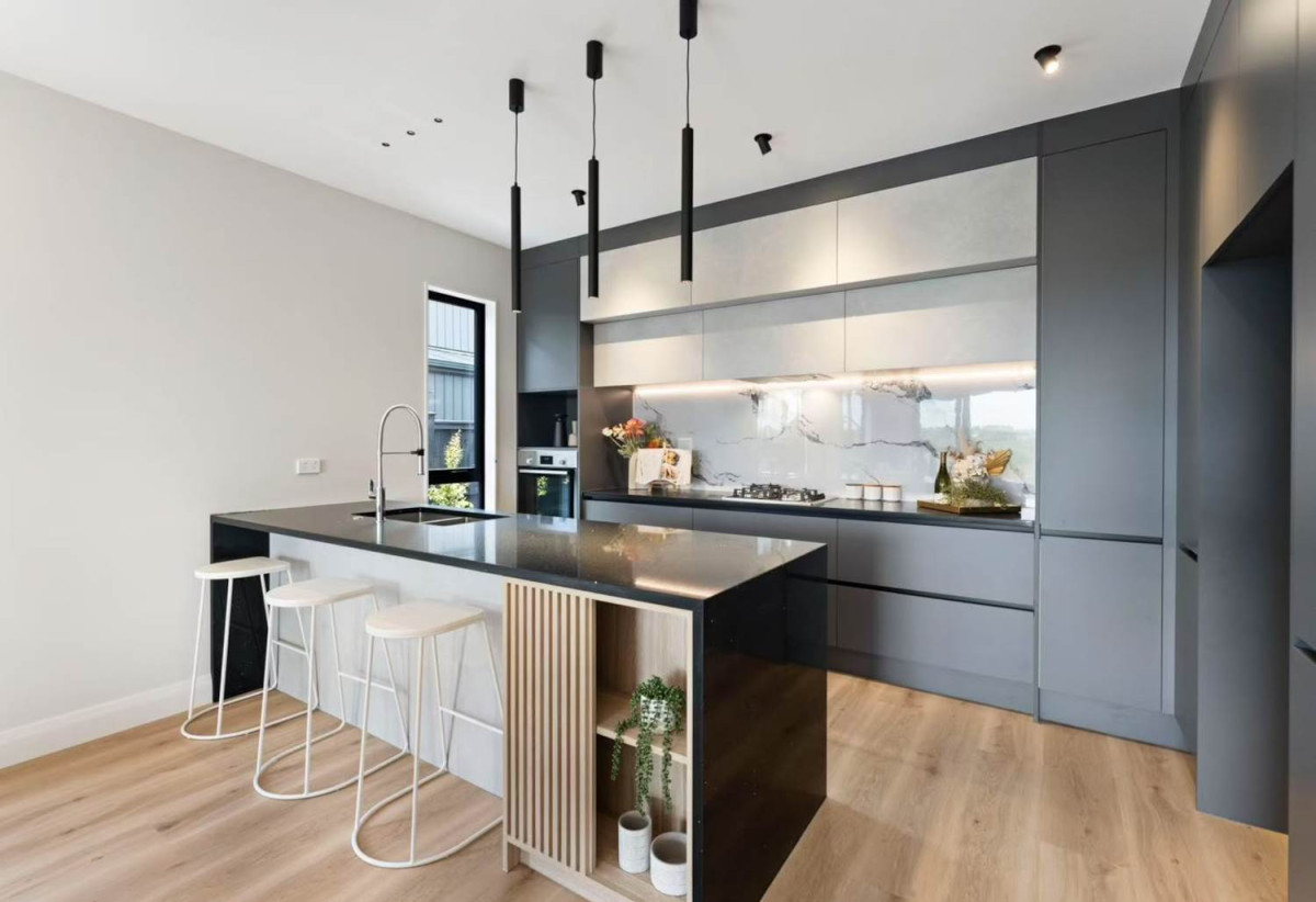 With views across a peaceful bush reserve, 5 beds (2 ensuites) 3 baths house with double garage, Crafted from premium James Hardie and brick, 51 Emerald Avenue, Karaka, Auckland
