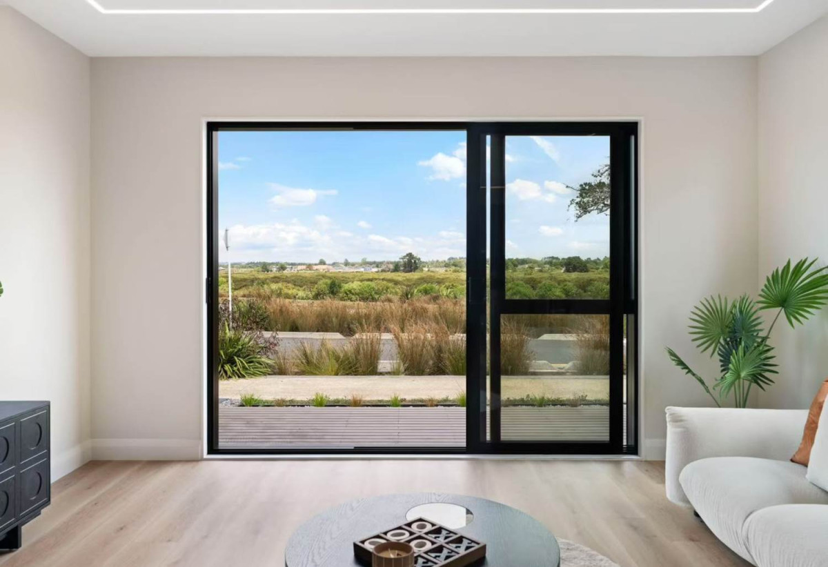 With views across a peaceful bush reserve, 5 beds (2 ensuites) 3 baths house with double garage, Crafted from premium James Hardie and brick, 51 Emerald Avenue, Karaka, Auckland