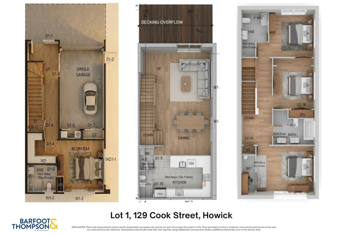 178m2 Brandnew 4 beds 3.5 baths home with garage, 1 bed 1 bath ground floor, 0.7 km to Howick College, Lot 1/129 Cook Street, Howick, Auckland