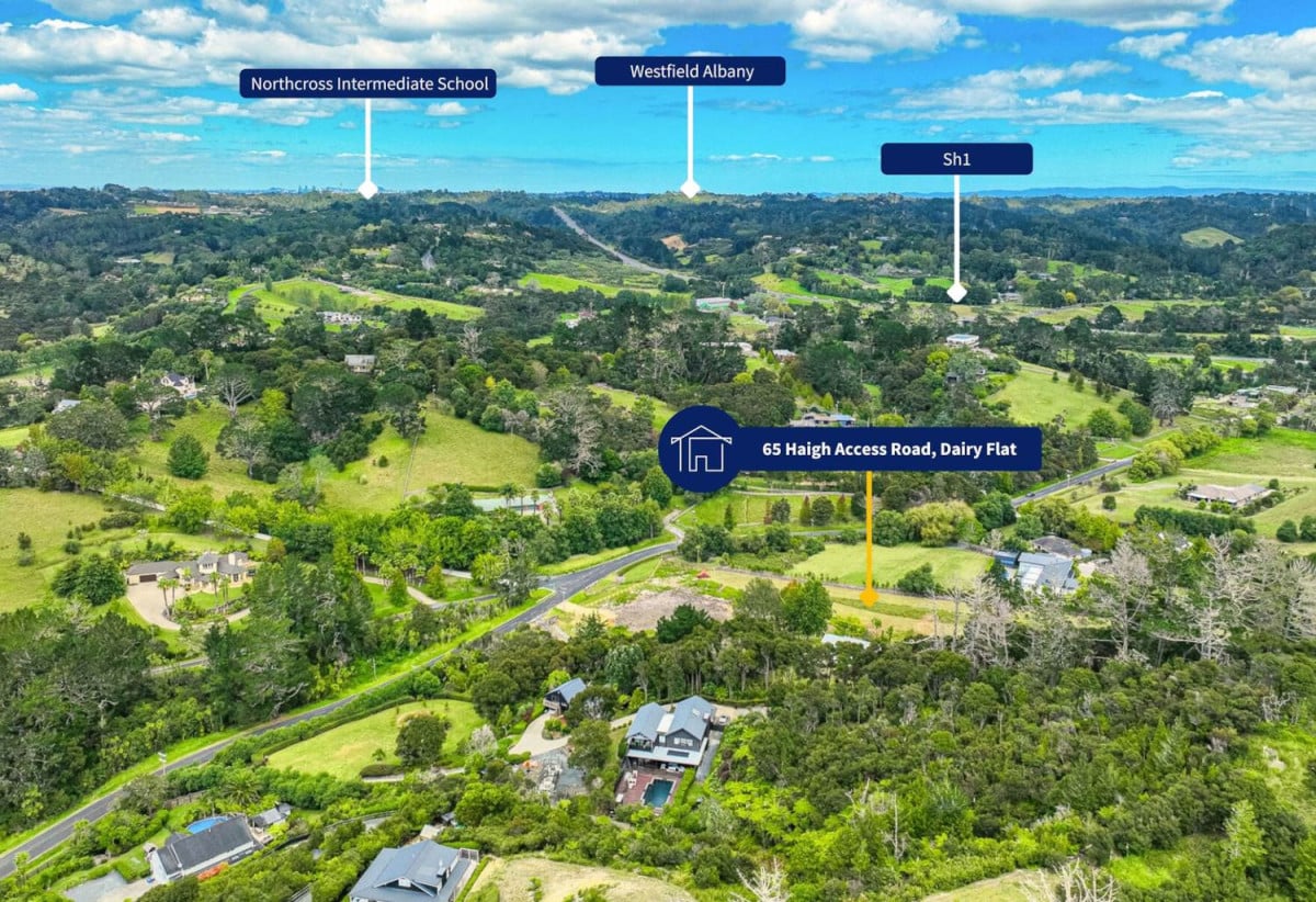 This spectacular north-facing, sunny 20552m2 Private Country Section – Your Dream Home Awaits, 65 Haigh Access Road, Dairy Flat, Auckland