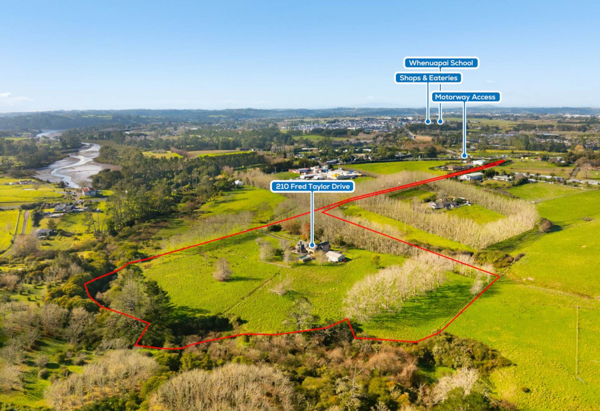 Exceptional 4.26ha Landholding Poised for Growth, 5 beds + office room 4 baths house with standalone double garage and swimming pool, 210 Fred Taylor Drive, Whenuapai, Auckland