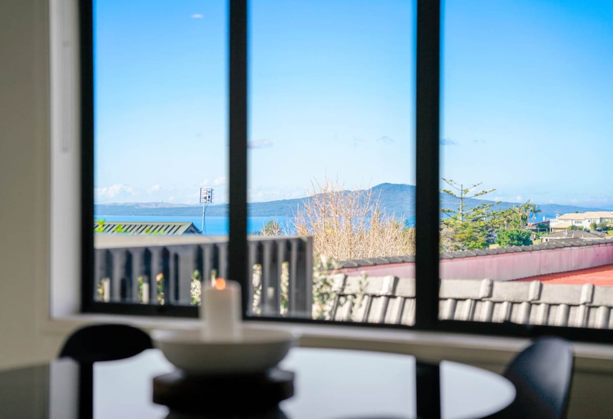 Double Westlake school zone & Rangitoto Views, Renovated 3 beds 1 bath home with a single garage, 1/29 Aberdeen Road, Castor Bay, Auckland