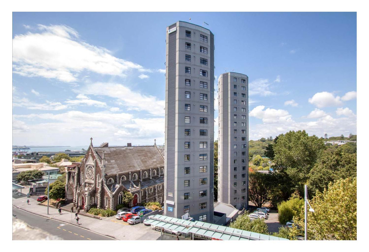 Double Grammar school zone, 27m2 Freehold 2 beds 1 bath apartment, Both bedrooms with external windows for plenty of natural lights, High on the 8th floor with a sunny north-facing aspect, The University of Auckland and AUT are just a short stroll away, zoned for Auckland Grammar and Auckland Girls’ Grammar School, 8A/30 Symonds Street, City Centre, Auckland