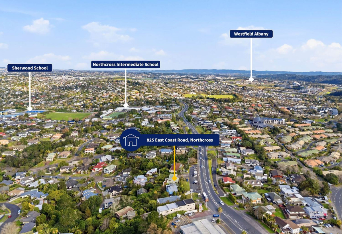 Unbeatable Views & Newly Renovated, 817m2 section, 3 beds + study 2 baths house with double garage, 825 East Coast Road, Browns Bay, Auckland