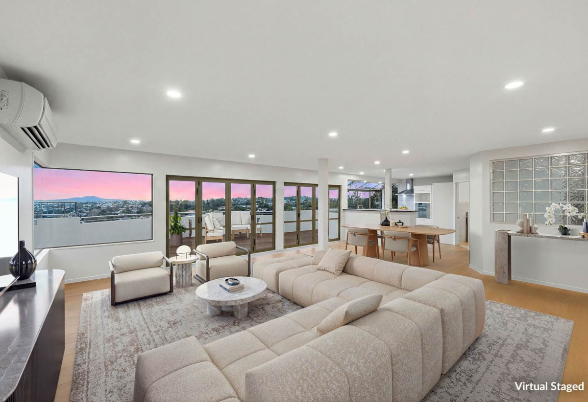 Unbeatable Views & Newly Renovated, 817m2 section, 3 beds + study 2 baths house with double garage, 825 East Coast Road, Browns Bay, Auckland