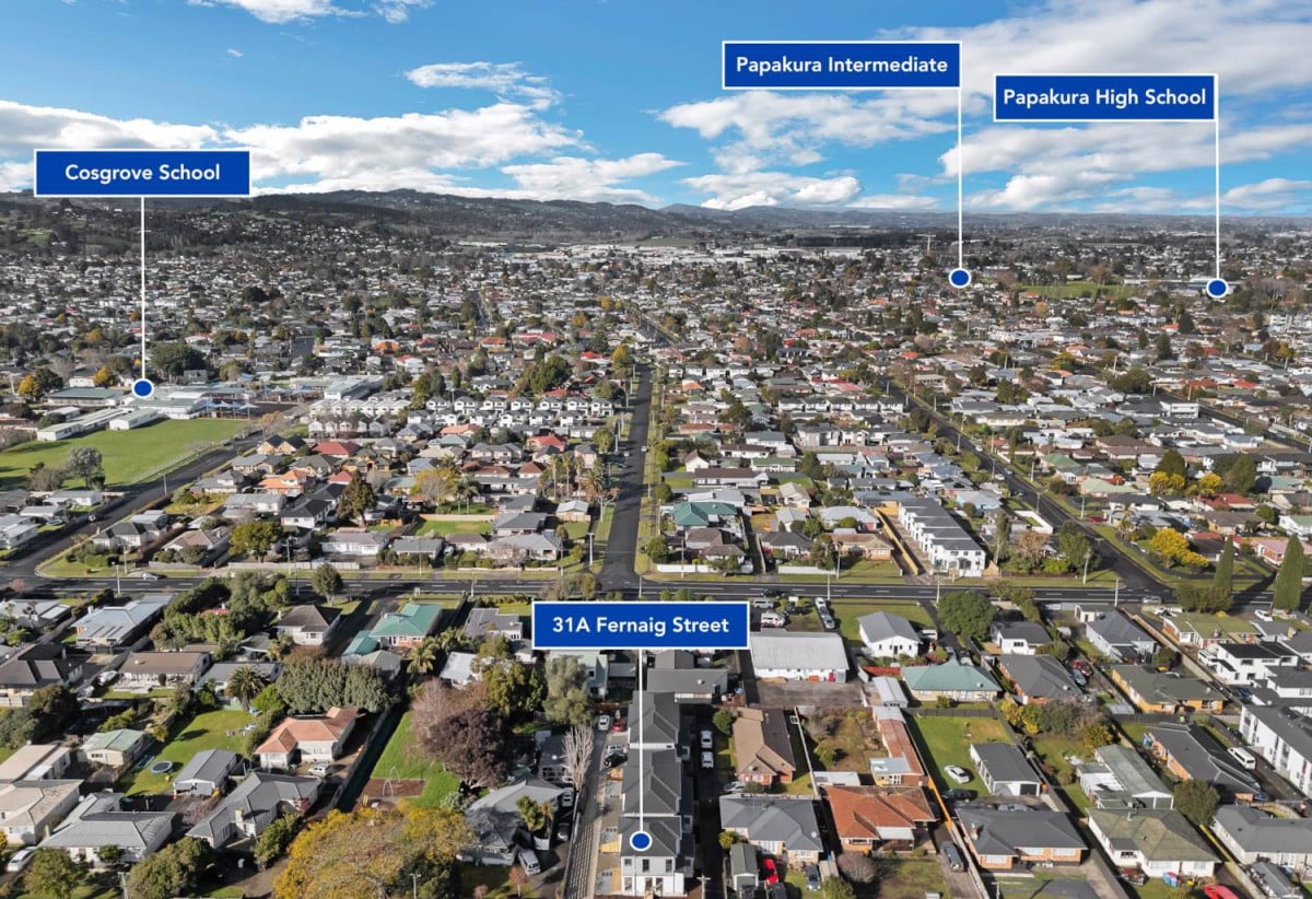 129m2 Brandnew freehold 4 beds 3 baths home with garage, 1 bed 1 bath ground floor, Lot 2/31 Fernaig Street, Papakura, Auckland