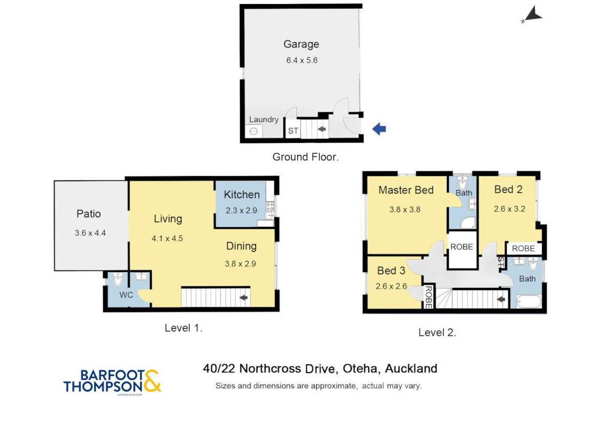 Rangi Zone & Newly Renovated, 3 beds 2.5 baths home with double garage, 40/22 Northcross Drive, Albany, Auckland