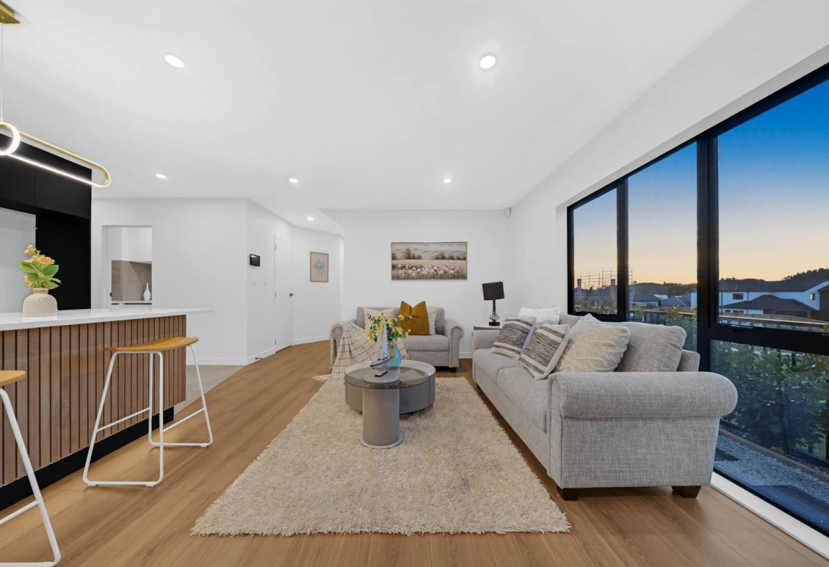 2 kitchens, 5 beds 3.5 baths house with double garage, A versatile self-contained accommodation wing with its own living area, 1 bed, 1 bath and private external entrance, 61 Rongoa Maori Way, Pukekohe, Auckland
