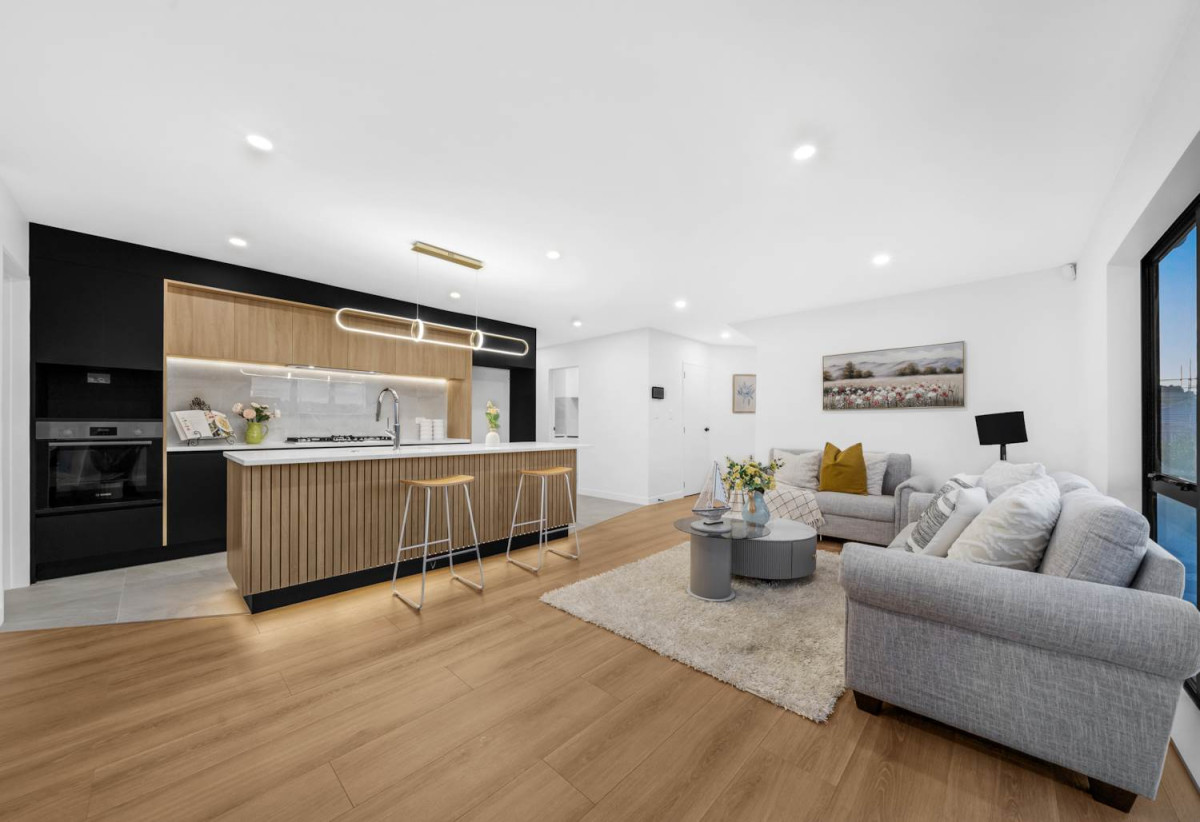 2 kitchens, 5 beds 3.5 baths house with double garage, A versatile self-contained accommodation wing with its own living area, 1 bed, 1 bath and private external entrance, 61 Rongoa Maori Way, Pukekohe, Auckland