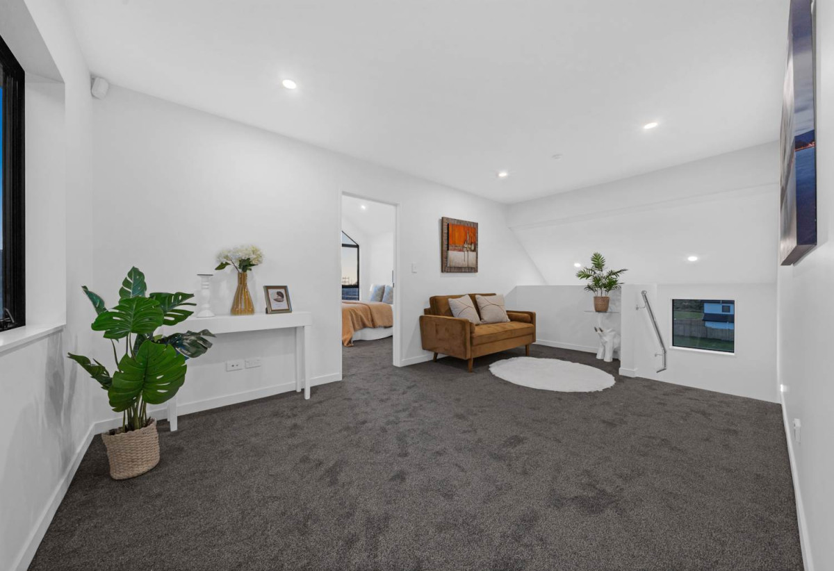 2 kitchens, 5 beds 3.5 baths house with double garage, A versatile self-contained accommodation wing with its own living area, 1 bed, 1 bath and private external entrance, 61 Rongoa Maori Way, Pukekohe, Auckland