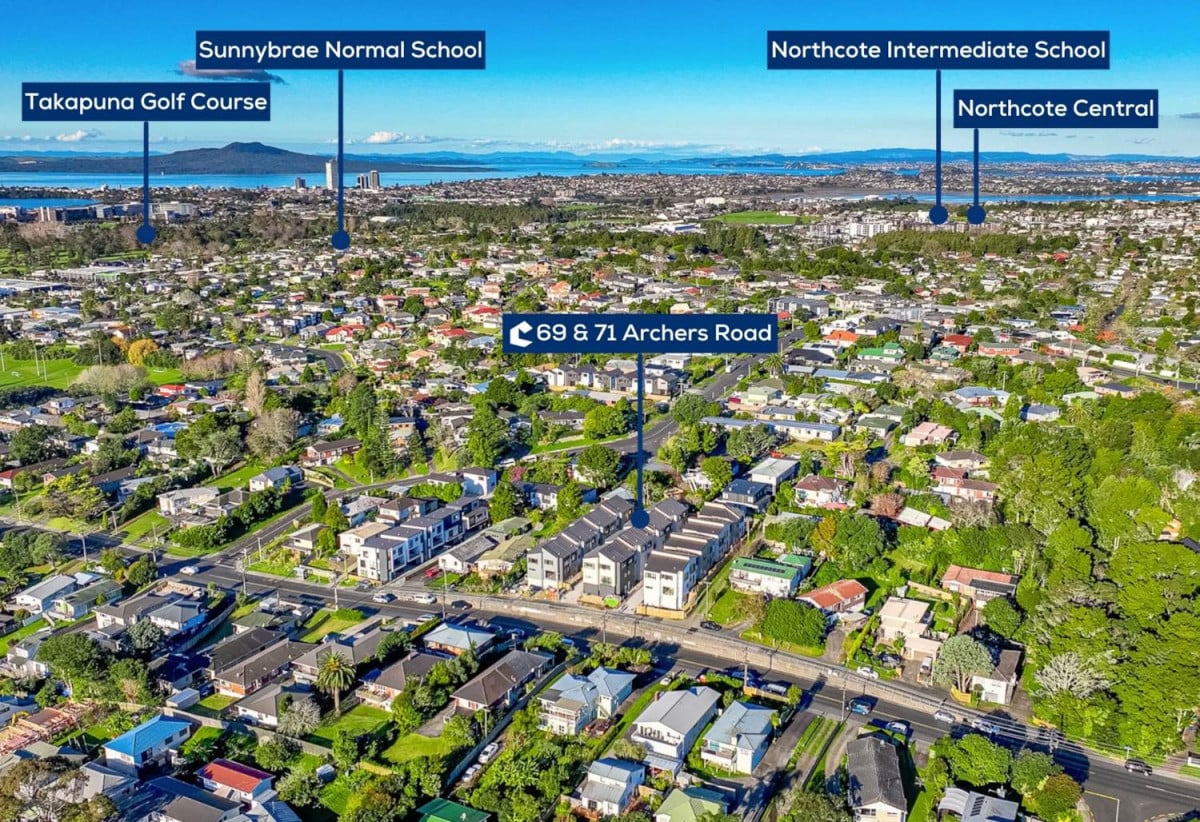 129m2 Brandnew freehold 3 beds 2.5 baths home with garage, 69 Archers Road, Glenfield, Auckland