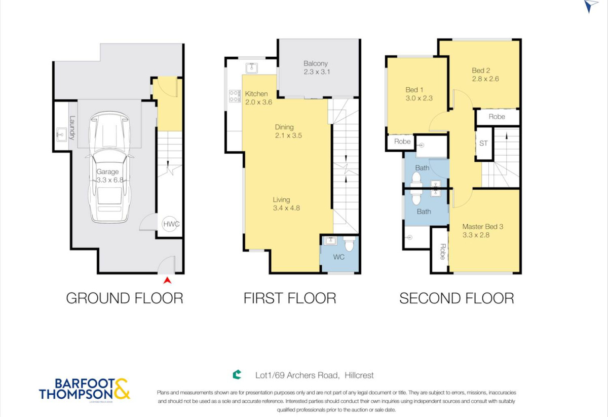 129m2 Brandnew freehold 3 beds 2.5 baths home with garage, 71 Archers Road, Hillcrest, Auckland