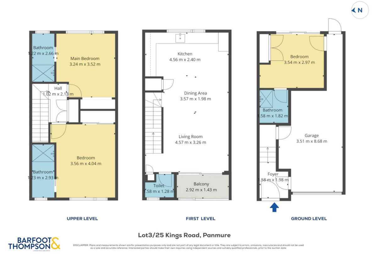 Brandnew freehold 3 beds (3 ensuites) 3.5 baths home with garage, No Body Corporate Fees, Lots 1-5/25 Kings Road, Panmure, Auckland