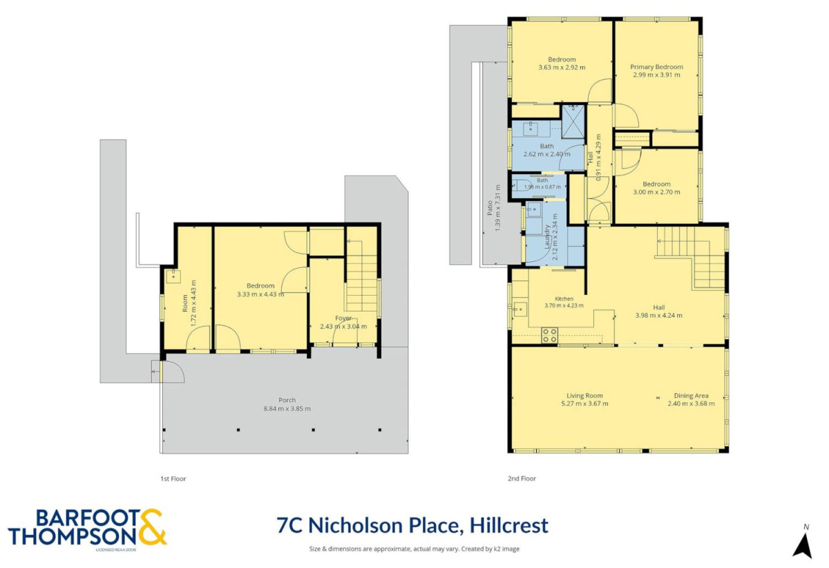 Double Westlake school Zone & Sky Tower Views, 351m2 section, Renovated 3 beds 1 bath house with carport, 2 Flexi rooms downstairs, 7C Nicholson Place, Hillcrest, Auckland