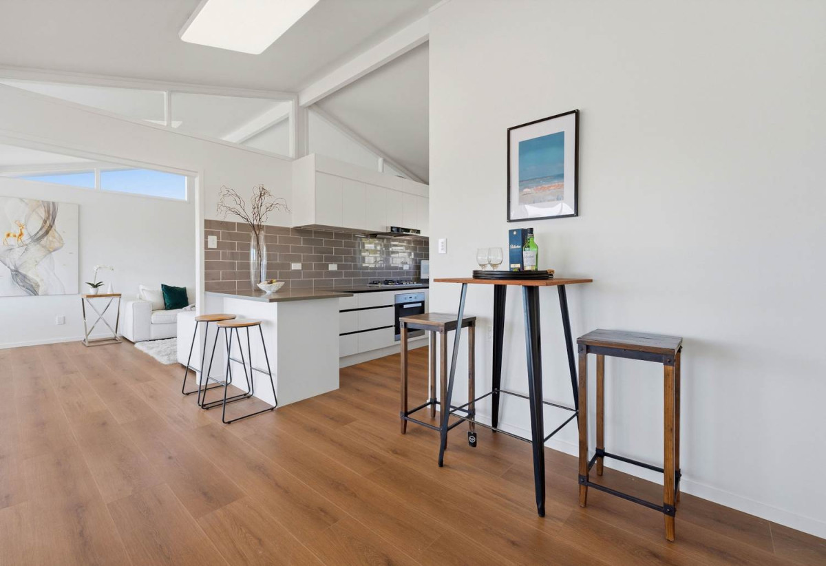 Double Westlake school Zone & Sky Tower Views, 351m2 section, Renovated 3 beds 1 bath house with carport, 2 Flexi rooms downstairs, 7C Nicholson Place, Hillcrest, Auckland