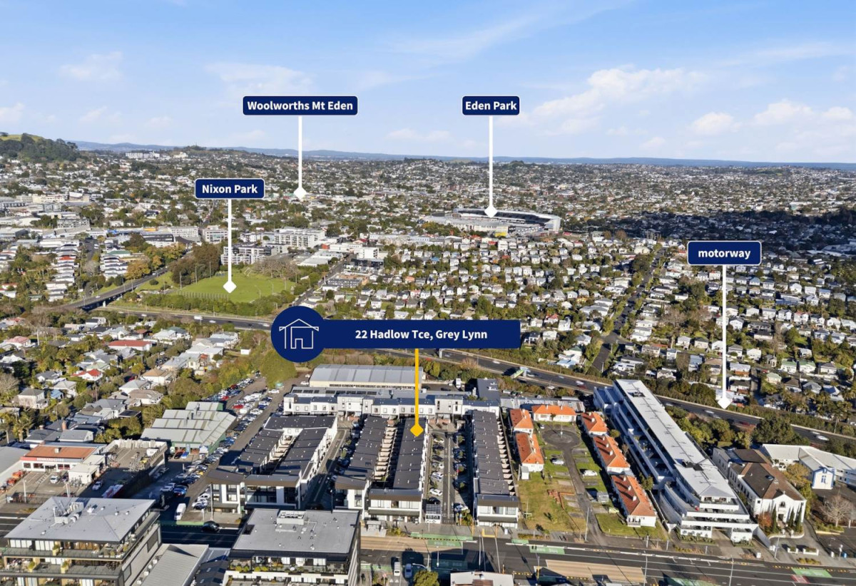 Auckland Girls’ Grammar School zone, Solidly constructed with rendered brick, 2 beds (2 ensuites) 2.5 bath home with car park, 22 Hadlow Terrace, Grey Lynn, Auckland