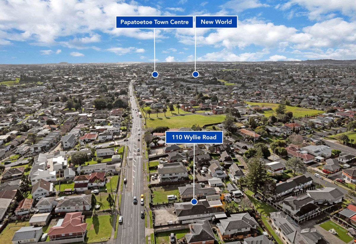 860m2 section, 5 beds 2 baths house with garage, 110 Wyllie Road, Papatoetoe, Auckland