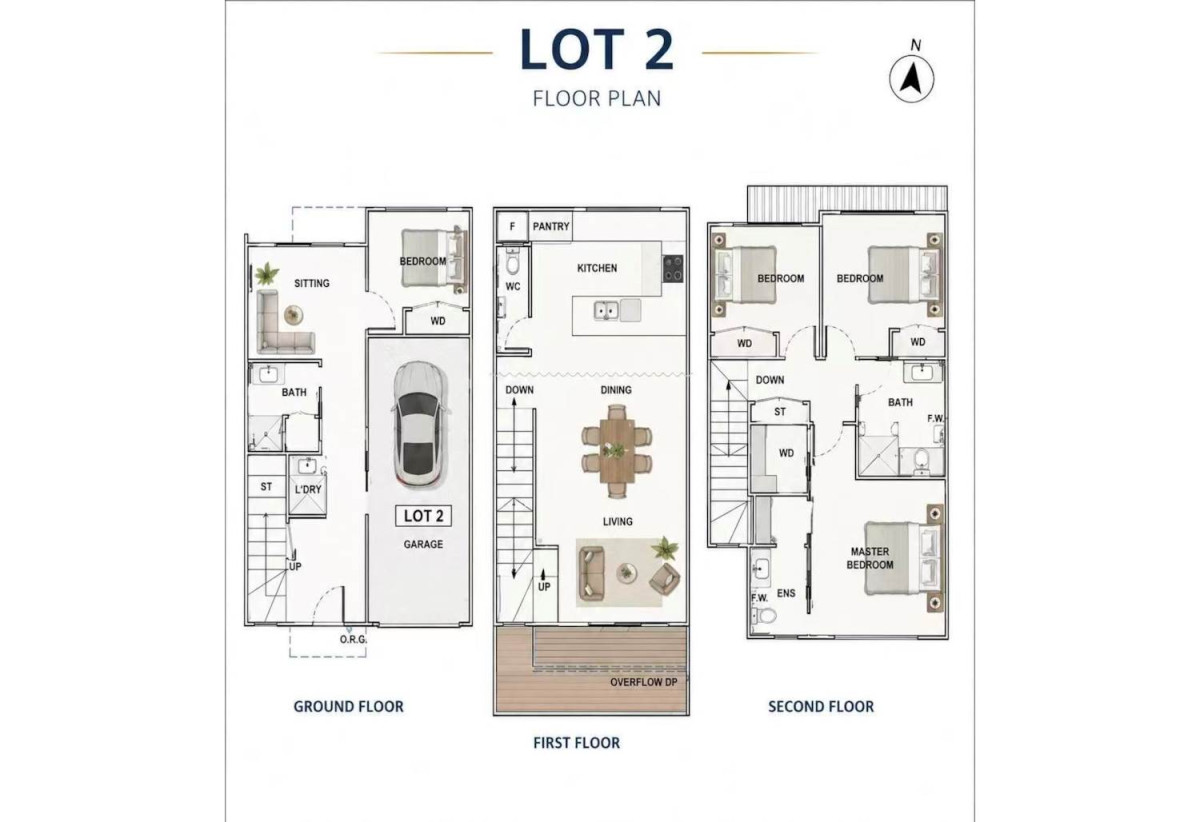 Macleans College zone, Brandnew freehold 4 beds 3.5 baths home with garage, Lot 2/39 Ridge Road, Howick, Auckland