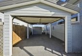 Next to a reserve, 607m2 section, Newly carpeted 3 beds 1 bath house, Semi-ensuite bathroom plus separate toilet, Single carport with roller door, move-in ready, 66 De Quincey Terrace, Highland Park, Auckland