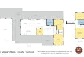 693m2 section, 5 beds + office 2 baths house with double garage, 67 Waipani Road, Te Atatu Peninsula, Auckland