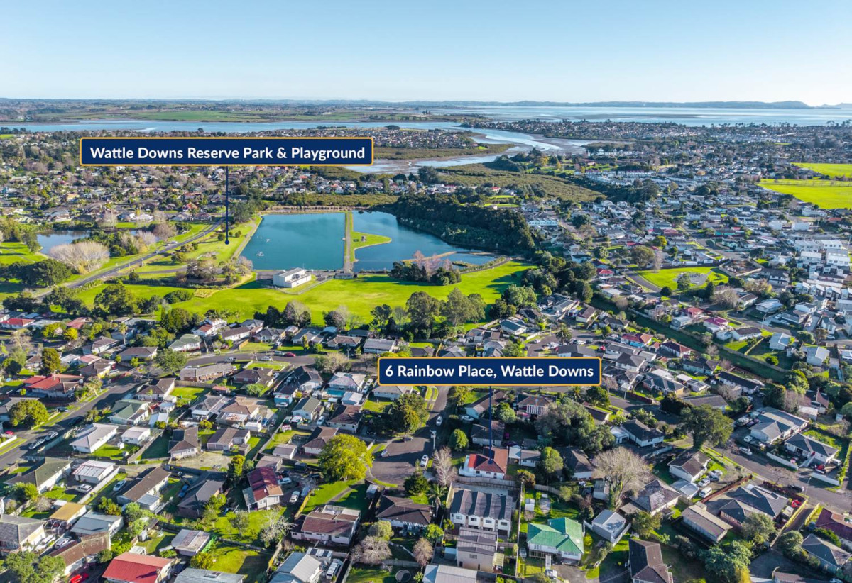 620m2 section, 3 beds 1.5 baths house with double carport, the standalone garage has been thoughtfully converted into a rumpus room and 2 flexi rooms, 6 Rainbow Place, Wattle Downs, Auckland