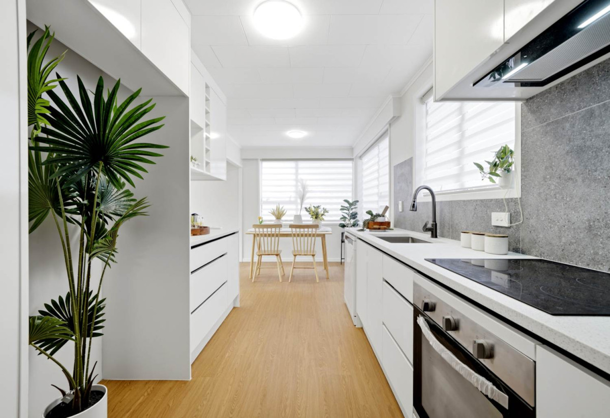 404m2 section, Renovated 3 beds 1 bath house with garage, 55 Peach Road, Glenfield, Auckland