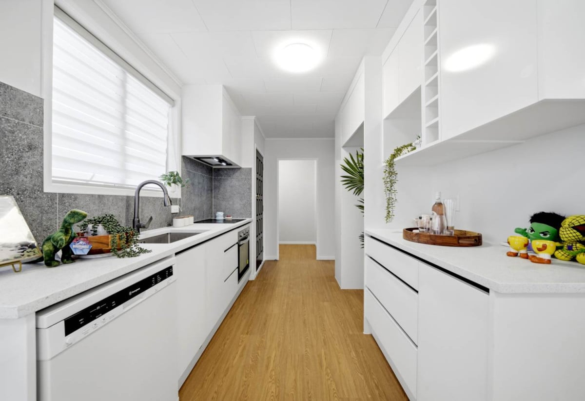 404m2 section, Renovated 3 beds 1 bath house with garage, 55 Peach Road, Glenfield, Auckland