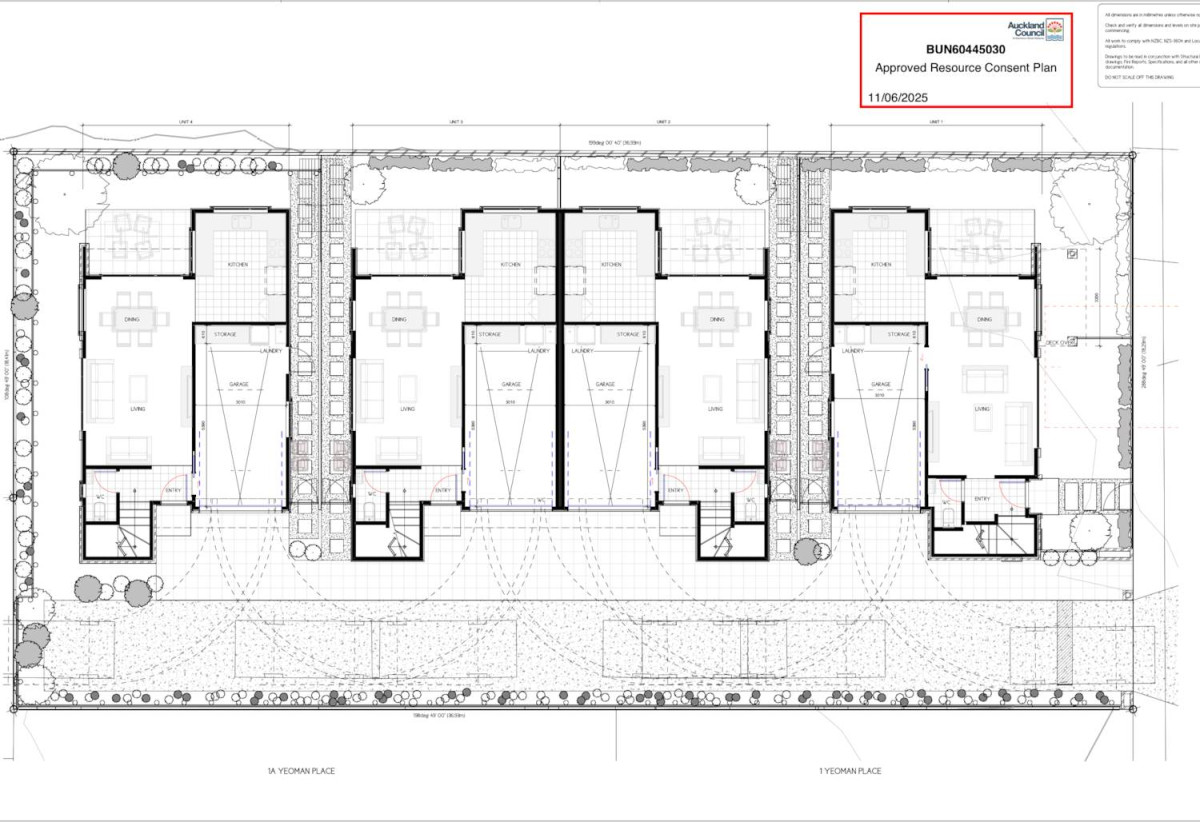 678m2 section, RC, EPA, BC approved for 4 homes ( 3 beds 2.5 baths single garage, Lot 1& 4, standalone, Lot 2 &3, duplex), Brick and tile 4 beds 1 bath house with garage, 28 Union Road, Howick, Auckland