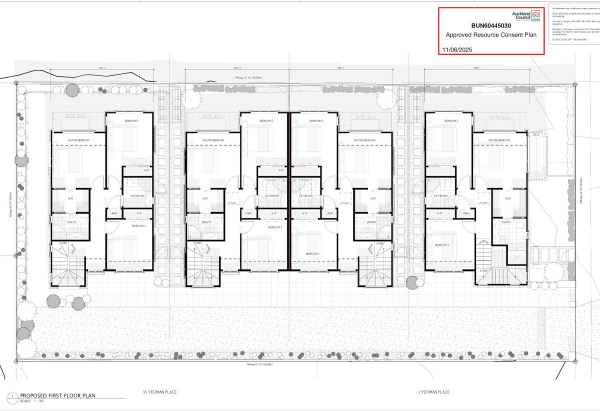 678m2 section, RC, EPA, BC approved for 4 homes ( 3 beds 2.5 baths single garage, Lot 1& 4, standalone, Lot 2 &3, duplex), Brick and tile 4 beds 1 bath house with garage, 28 Union Road, Howick, Auckland