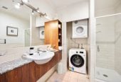 Auckland Girls’ Grammar School zone, Leasehold 1 bed 1 bath apartment, Spacious 64sqm internal layout plus a huge balcony, fully furnished and ready to go, 62/145 Quay Street, City Centre, Auckland