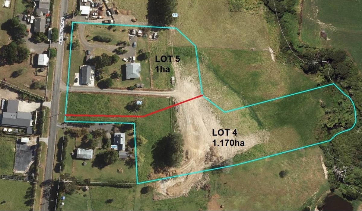 22023m2 Lifestyle land, Home and Income, 4 beds 2 baths main house, separate 2 beds 1 bath secondary dwelling with garage, combined income of $1540 per week, Buy the Whole Lot, or Buy the Back 1.2 Ha: Resource Consent approved to be subdivided into its own separate title, or Buy the Front 1 Ha: Get a gorgeous, refurbished 4-bed main home PLUS a near-new 2-bed legal income home, 321 Amreins Road, Taupaki, Auckland