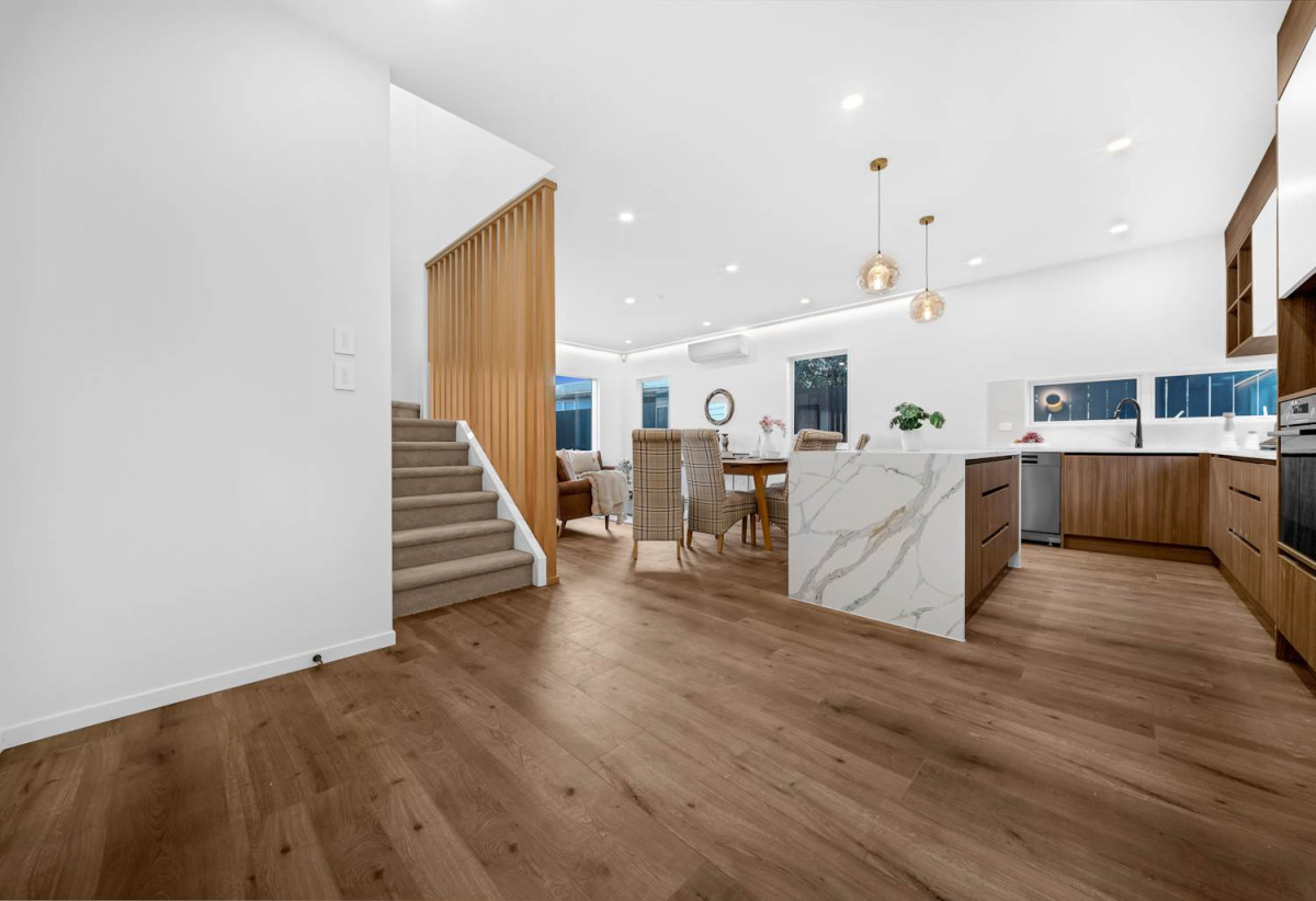 10-year Stamford building warranty, Backing directly onto Henderson Intermediate, 215m2 Brandnew standalone 5 beds (2 ensuites) 3.5 baths home with double garage, 1 ensuite ground floor, Lot 3/18 Glen Norman Avenue, Henderson, Auckland