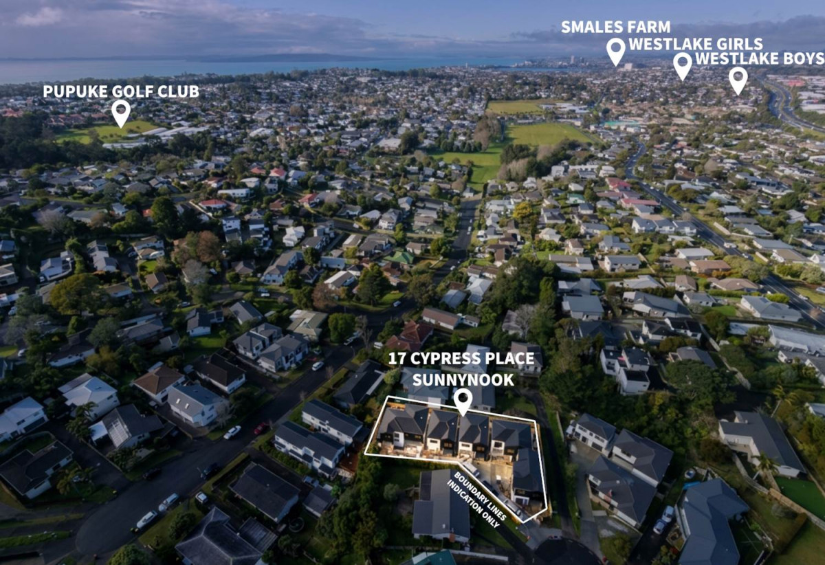 10-year Builder Guarantee, Double Westlake school zone, Brandnew standalone 5 beds 3 baths home with garage, Lot2/17 Cypress Place, Sunnynook, Auckland
